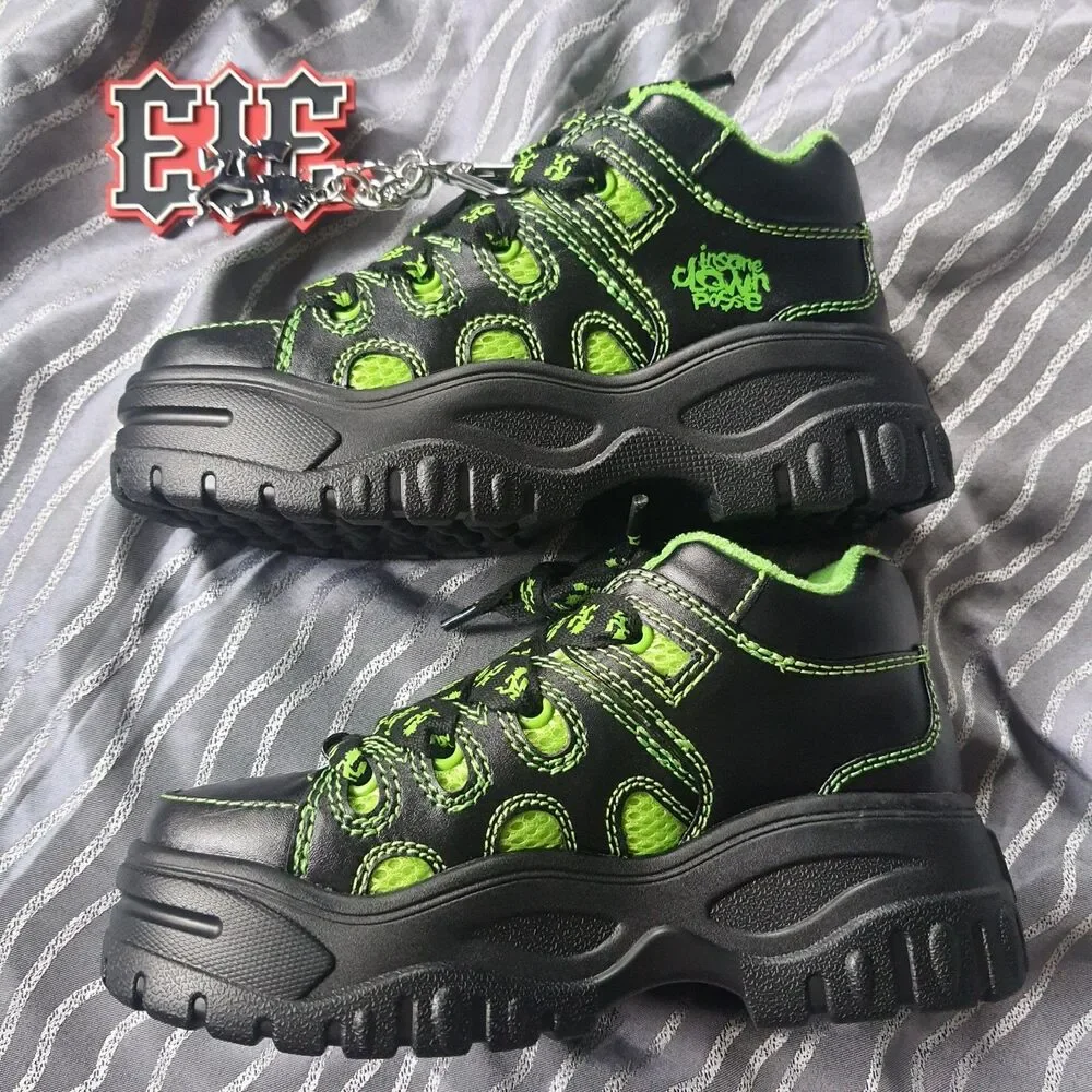 ICP X Dolls Kill Hatchetman Sneakers Sz 6 Insane Clown Posse Platform Rave Shoes